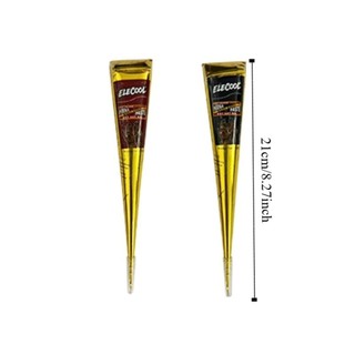 RISEDOT Henna Tattoo Cream, Dễ sử dụng Màu nâu đen Henna Paste Cone, Henna Tattoo Cream Tạm thời Bán vĩnh viễn Mehndi Body Art Ink Henna Tattoo