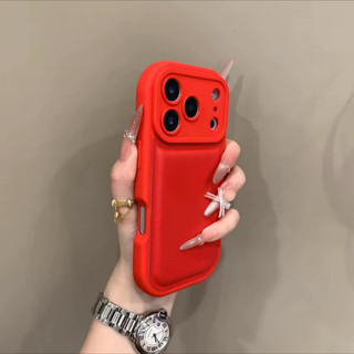 Ốp điện thoại di động họa tiết đệm khí sang trọng cho iPhone17 16 15 14 13 12 11 Pro Max bảo vệ camera chống sốc chống rơi mặt sau mềm
