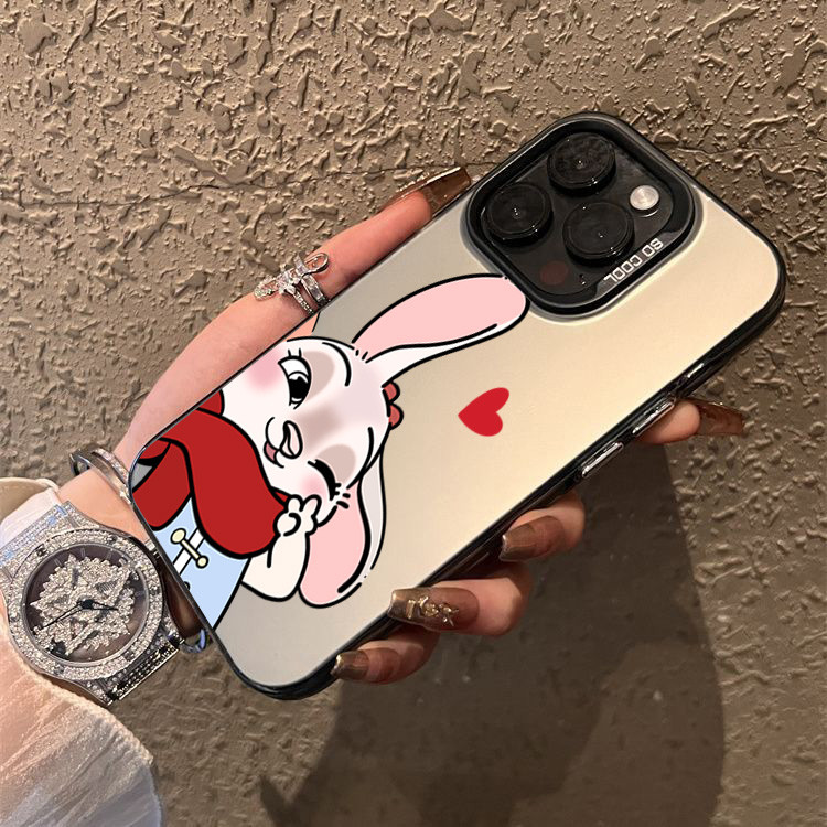 Vỏ Tương Thích Cho Redmi 15C 13X 13C 14C 12 4G Redmi Note 14 13 12 11 Pro Plus 5G 10 Pro 12S 11S Động Vật Dễ Thương Thỏ Cặp Đôi IMD Matte Cứng Chống Sốc