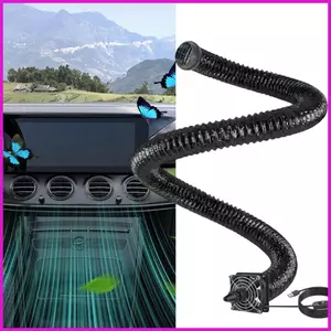 Bộ mở rộng lỗ thông hơi AC cho ghế sau có quạt luồng không khí USB 3 mét Ống điều hòa không khí mát mẻ cho trẻ em Thú cưng SUV Xe tải lyuvn