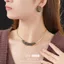 Thời Trung Cổ Cổ Bạc Kim Bông Tai Tròn Kim Cương Giọt Nước Vòng Cổ Thời Trang Ánh Sáng Sang Trọng Cao Cấp Bộ Trang Sức Nữ 2026-6-11