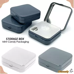 Bao bì kẹo bạc hà CHEESELY, Hộp lưu trữ hình chữ nhật in màu, Hộp đựng thuốc rỗng bằng kim loại sắt di động