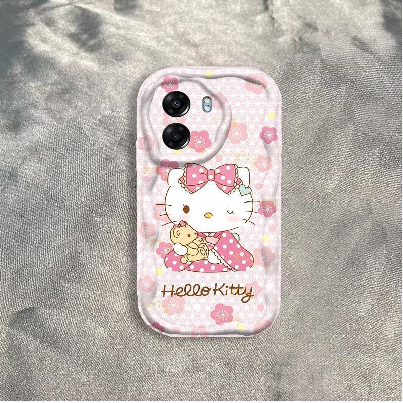 Ốp Silicon Hoạt Hình Cho OPPO A5X A6 Pro A6X 4G 5G 3D Thẩm Mỹ Mềm Ốp lưng TPU Kitty Sinh Viên Chống Sốc