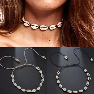 PNPIA- Boho Bãi Biển Bohemian Shell Choker Nelaces Dành Cho Nữ Cô Gái Thời Trang Mùa Hè Trang Sức Dây Xích Vỏ Mặt Dây Nelace