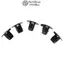 FANIELLAPOWELL 50 Chiếc Accord Phụ Kiện, Nylon Đen Giữ Kẹp, Kẹp Và Chốt Thân Xe Kẹp Cho Ô Tô