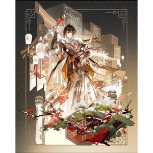 Yuanshen Hàng Hóa Acrylic Đứng Thẻ Zhongli Al Heisen Diluclai Osley 10cm Quà Tặng Người Bạn