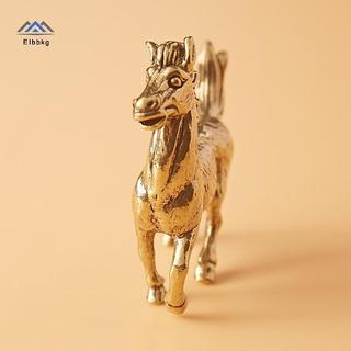 ELBBKG Đồng Ngựa Tượng Điêu Khắc, Tượng Động Vật, Tượng Đồng Thu Nhỏ, Đồng Nguyên Chất Trang Trí Máy Tính Để Bàn Mới