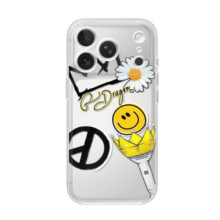 Hoa cúc trắng G-Dragon ỐP đIệN ThoạI Cho IPhone 17 16PRO 15Plus 14 13 12 11 Promax XSMAX ốP Silicon TPU MềM Trong SuốT