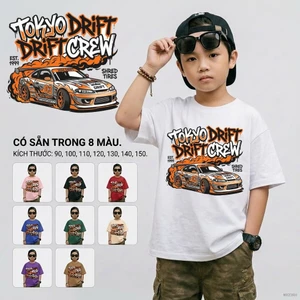 Áo thun bé trai form rộng bé từ 2-12 tuổi Dễ phối đồ phong cách Hàn Quốc