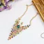 Hàng Ngày Đẹp Phóng Đại Tinh Tế Con Công Full Kim Cương Vòng Cổ Nữ Retro Hợp Kim Kẽm Xương Đòn Dây Chuyền Áo Len Dây Xích Phụ Kiện N202026-6-11