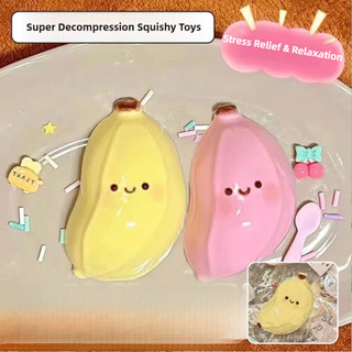 Taba Squishy Chuối Bóp Đồ Chơi - Dễ Thương Giảm Căng Thẳng Fidget Đồ Chơi Cảm Giác Cho Trẻ Em Người Lớn Mềm Thực Phẩm Giả Quà Tặng Sinh Nhật