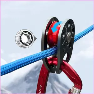 Ròng rọc bánh xe đơn bằng nhôm hàng không Cinna Strength có vòng bi cho máy móc và hoạt động nâng hạ