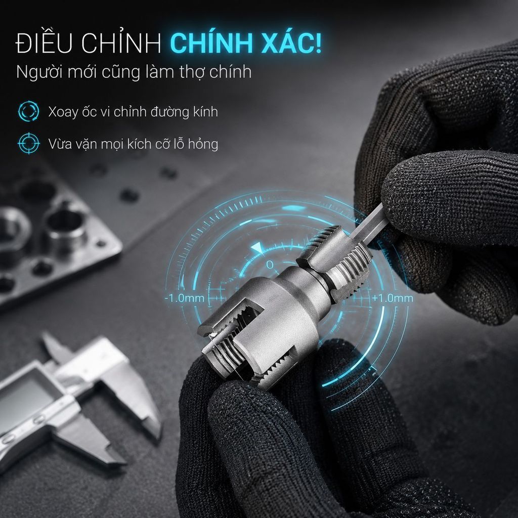 ⚡Ship Nhanh⚡Mũi khoan taro một thể chính xác trong ngoài | Khoan ren nội ngoại tinh vi | Bộ dụng cụ khoan lỗ ren đa năng