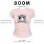BOOM Áo Baby Tee Nữ Cotton Ôm Body-Áo Thun Ngắn Tay Y2K In Hình PhongCách Mùa Hè, Cổ Tròn Hàng Đầucách hàn quốc phong298