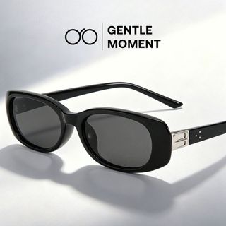 Kính râm oval gọng vuông GENTLE MOMENT kính mát chống tia UV chống nắng thời trang nam nữ phong cách GMT603