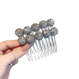 Mùa Xuân Mùa Hè Phong Cách Mới Đầy Đủ Hạt Kim Cương Chèn Lược Trán Tóc Gãy-up Cảm Giác Cao Cấp Lắp Lược Tidy-up
