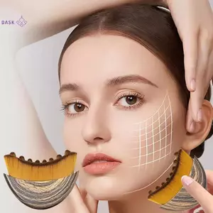 Bàn chải mặt đường viền bạch huyết Bàn chải khô Bàn chải mặt Kích thước S Máy mát xa mặt để điêu khắc Dụng cụ Massage da