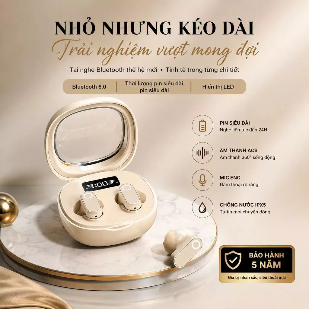 Tai nghe TWS B13 - thiết kế tai nghe