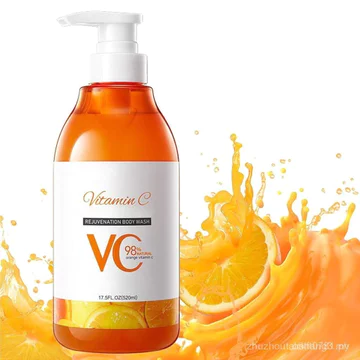 Sữa tắm Vitamin C & Lemon Niacinamide, Sữa tắm làm đẹp Hàn Quốc, Sữa tắm Vitamin C 17,5 oz, Làm sạch sâu & Nuôi dưỡng, dành cho mọi loại da