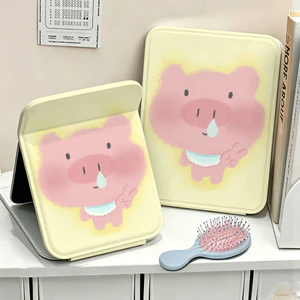 Trái tim vàng nề nền lợn conGấp gọn, mang theo dễ dàngKính lợp mini tiện dụng