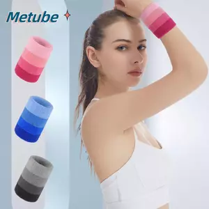 Dây đeo cổ tay METUBE, Hỗ trợ cổ tay hấp thụ mồ hôi đàn hồi, Phụ kiện Nylon Hồng / Đen / Xanh Unisex