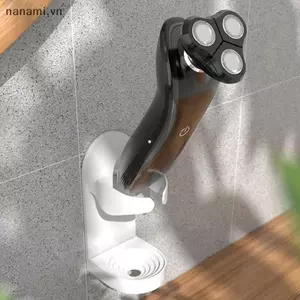 Máy cạo râu phòng tắm Ra Giá đỡ dao cạo râu treo tường Giá đỡ bàn chải đánh răng điện Tiết kiệm không gian Dụng cụ sắp xếp bàn chải đánh răng không dấu vết [VN]