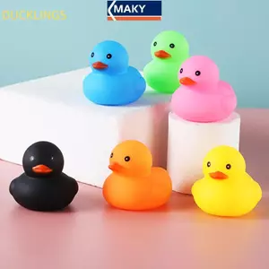 MAKY Đồ Chơi Tắm Cho Bé Màu Dễ Thương Nhỏ Vàng Du Bé Quà Tặng Phòng Tắm Cao Su Vàng Du Tắm Chơi Nước Kawaii Bóp Phao Dus VN