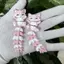 # HB # Móc khóa mèo màu hồng in 3D có đuôi linh hoạt khớp nối Thiết kế hoạt hình dễ thương để trang trí Bapa Quà tặng cho những người yêu mèo.