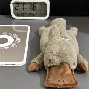VFZ Hộp đựng bút chì Platypus dễ thương Túi đựng mỹ phẩm Túi đựng bút sang trọng Dung tích lớn Túi lưu trữ Đồ dùng học tập Hộp văn phòng phẩm Túi lưu trữ máy tính để bàn OTE
