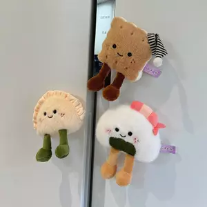 Thực Phẩm Sang Trọng Tủ Lạnh Nam Châm Lông Tơ Bánh Quy Bánh Bao Cơm Bóng Bánh Donut Búp Bê Dễ Thương Từ Tính Thu Hút Đồ Chơi Trẻ Em Quà Tặng saixit2vn