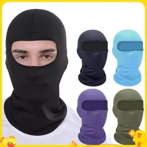 Mùa Hè Thoáng Khí Mũ Đi Xe Đạp Chống Tia UV Balaclava Nam Mặt nạ Toàn Mặt Xe Đạp Xe Máy Chạy Làm Mát Thể Thao Gear
