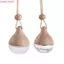 COSCOVED Mặt dây chuyền nước hoa ô tô DIY Nắp gỗ treo ô tô Mặt dây chuyền hương thơm Mặt dây chuyền rỗng Chai nước hoa Mini Chai tinh dầu Hộp đựng không khí tự động Fresher