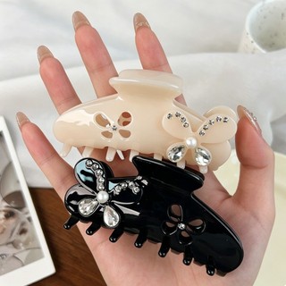 Kovoi / Kẹp Tóc Kim Cương Bướm Tinh Tế Cao Cấp Acetate Lấy Kẹp Lưng Đầu Cá Mập Kẹp Nữ Phù Hợp Với Phụ Kiện Tóc
