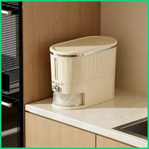 Giá Đỡ Cơm 5kg Kín Hơi Có Cốc Đo Cơm Thùng Đựng Thực Phẩm Khô Cho Nhà Bếp Gia Đình Phòng Ăn Căn Hộ jiwvn