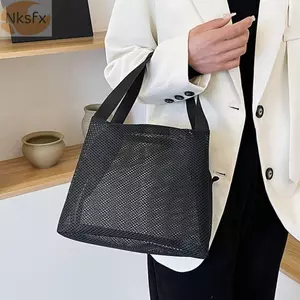 Túi đi biển lưới NKSFX​​, Túi đựng đồ giặt khô nhanh dung tích lớn, Thời trang ​​Túi trang điểm làm việc nhẹ Du lịch