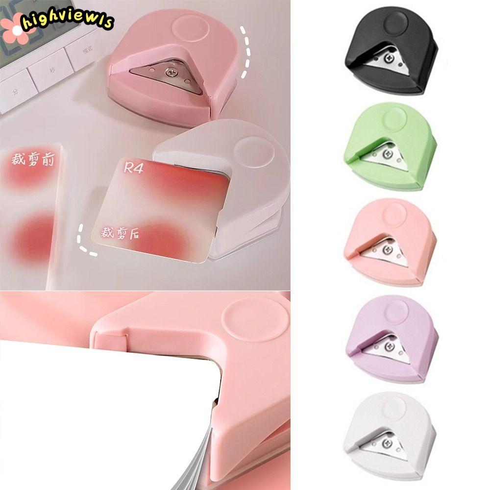 HIGHVIEWLS R4 Corner Rounder, DIY Scrapbook Craft Mini R4 Fillet Cutter, Di Động Góc Đấm Thẻ Ảnh Cắt Tròn