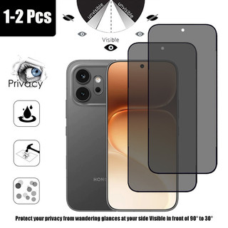 1-2 Chiếc Kính Cường Lực Chống Gián Điệp Bảo Vệ Màn Hình Riêng Tư Cho Honor 600 Pro 5G Chống Nhìn Trộm 9D Kính Bảo Vệ