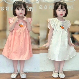 Váy Bé Gái , Đầm Bé Gái Cánh Tiên Thêu Xinh Xắn cho bé 8-25kg 1-6 tuổi N0129 BUNNY