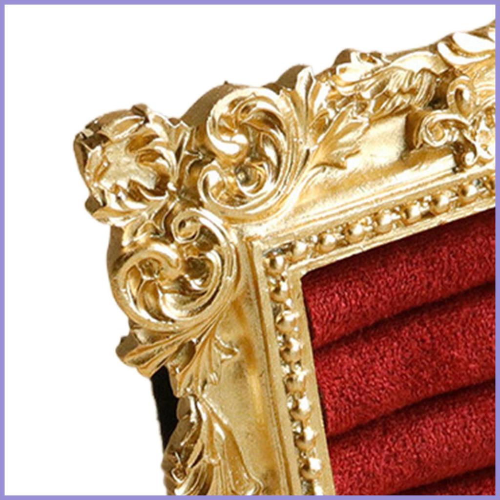 Khung Ảnh Giá Đỡ Nhẫn Hình Chữ Nhật Đệm Mềm Chống Trơn Trượt Nhẫn Vàng Giá Đỡ Khung Cho Đính Hôn Sinh Nhật mueadsyvn