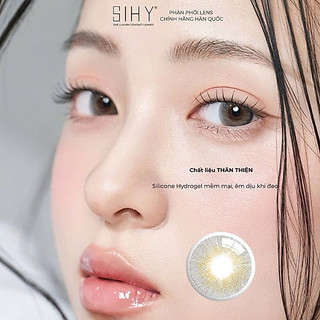SIHY – Kính áp tròng, Lens [CẬN] Wonder Xám ánh Nâu, độ mắt 0-6 độ, chính hãng Hàn Quốc