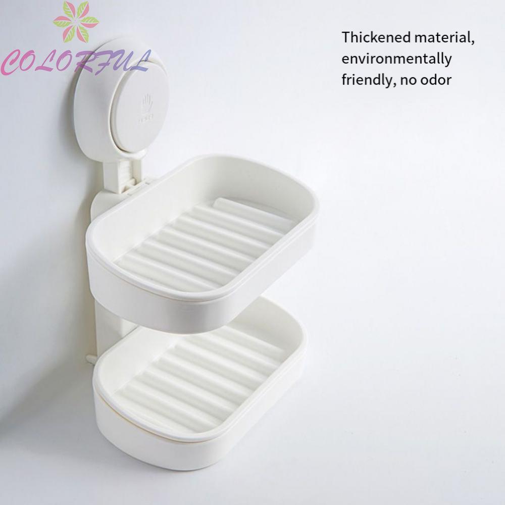 Stable Soap Dish Holder with Self Draining Design for Bathroom Convenience