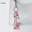LUImo Thời Trang Đơn Giản Handmade Thẻ Đính Hạt Móc Khóa Mặt Dây Chuyền Dành Cho Nữ Cô Gái Sáng Tạo Bapa Trang Trí Phụ Kiện Quà Tặng SBS