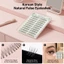 Lông mi giả tự nhiên Hàn Quốc Pre Glued Thin Band C Curl 10-12mm Lông mi sợi đen