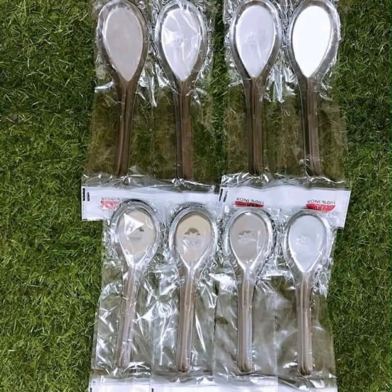 Combo 10 Chiếc Thìa Inox Bông Sen Thìa Ăn Phở Thìa Ăn Cháo Inox Tiện Dụng Chất Liệu Bền Đẹp
