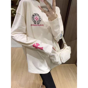 Milyfashion Áo Thun Dài Tay Cao Cấp In Chữ Thập, Phù Hợp Nữ NI5L