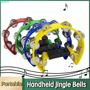 QEARY Nửa Trăng Chuông Tay, Lắc Tay Chuyên Nghiệp Chuông Jingle Cầm Tay, Đa Năng Bền Giáo Dục Âm Thanh Sáng Sáng Vòng Tay Tambourine Âm Nhạc