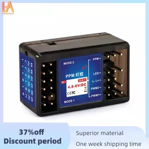 PPM 2 Kênh 4.8-6V DC Con Quay Thu Điều Khiển Ánh Sáng Cho P6FP / P10F / P10FG Máy Phát RC Xe Tải Xe Tăng Thuyền