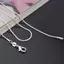 Bluelover Dài 16-28inch (40-80cm) Bạc Chokers Nelaces 1mm Rắn Dây Xích Nelace Mới