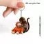 Móc khóa búp bê sang trọng Punch Monkey 10cm Đồ chơi Anime dễ thương cho mặt dây chuyền túi điện thoại [VN]