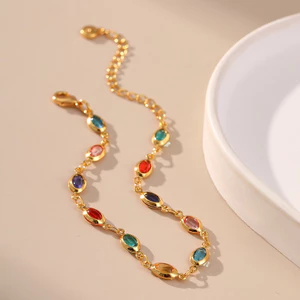 Kỳ lạ đầy màu sắc acrylic nhẹ nhàng sang trọng khí chất vòng tay vàng trồng dây chuyền du lịch bên bờ biển vòng tay kỷ niệm